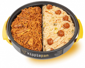 Maaltijdpan Mihoen en Chinese Bami